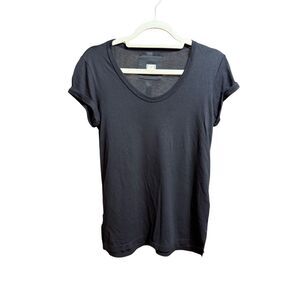 Anthropologie Black Short Sleeve Tee